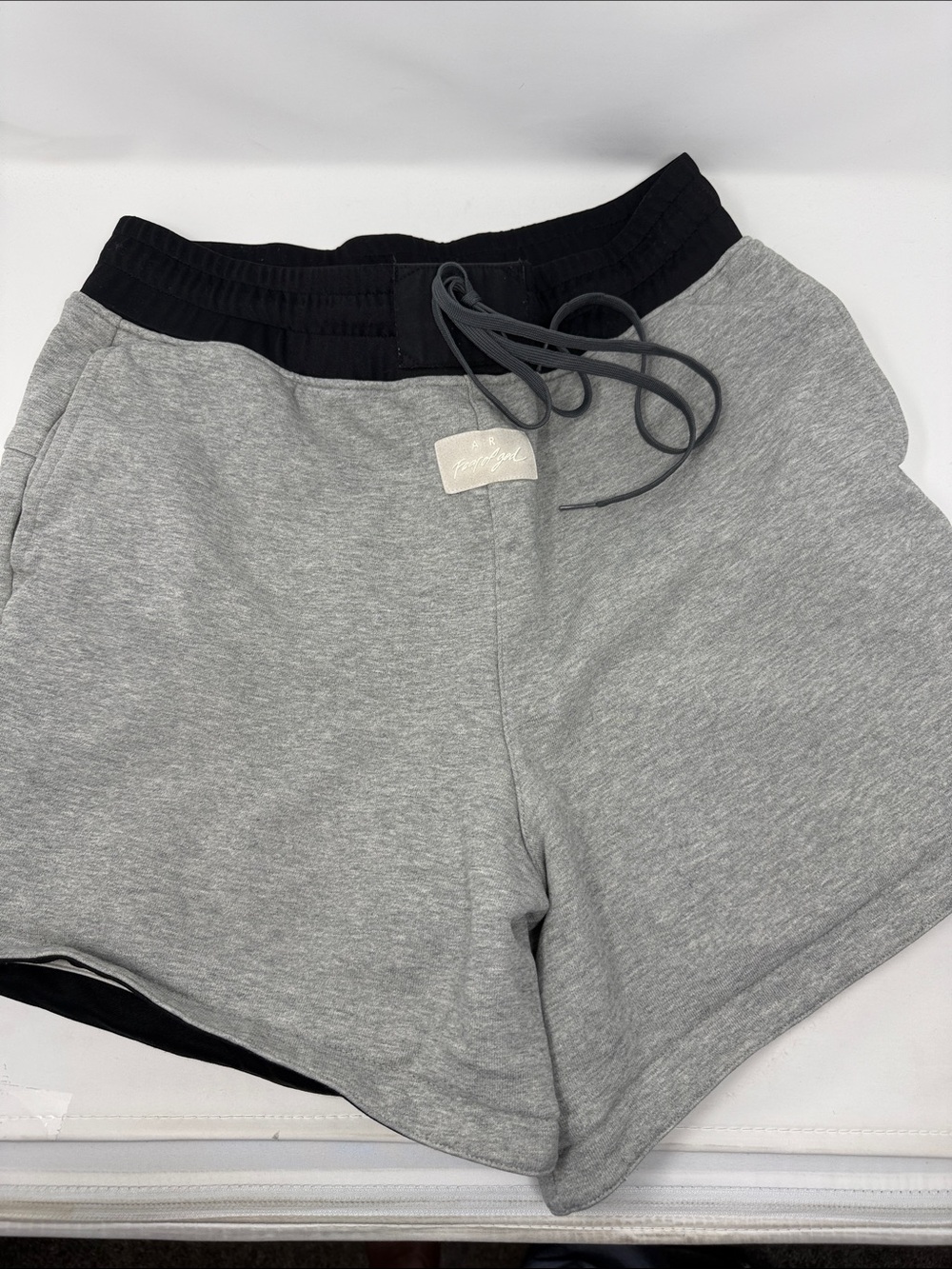 Fear of God Nike /NBAReversible Men Gray and Beige Drawstring Athletic Shorts